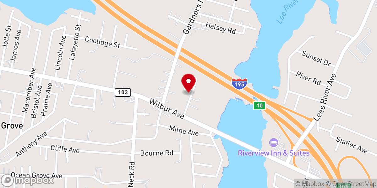 Map showing location of Bethany Gospel Chapel