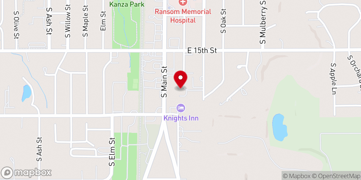 Map showing location of Hidden Meadow Apartments