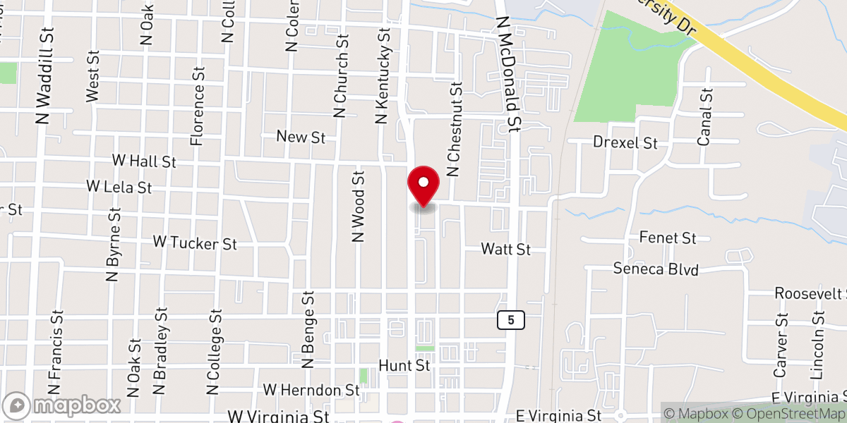 Map showing location of Revival City Church