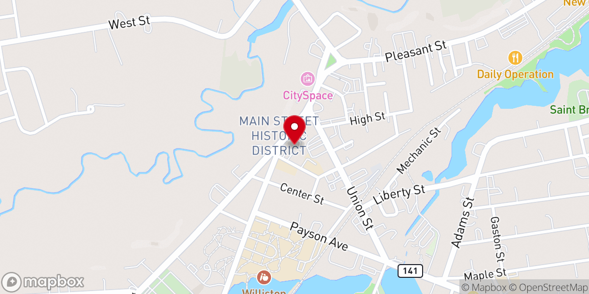 Map showing location of St Philip's Episcopal Church