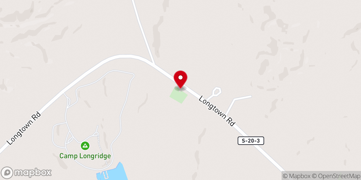 Map showing location of Longtown Church