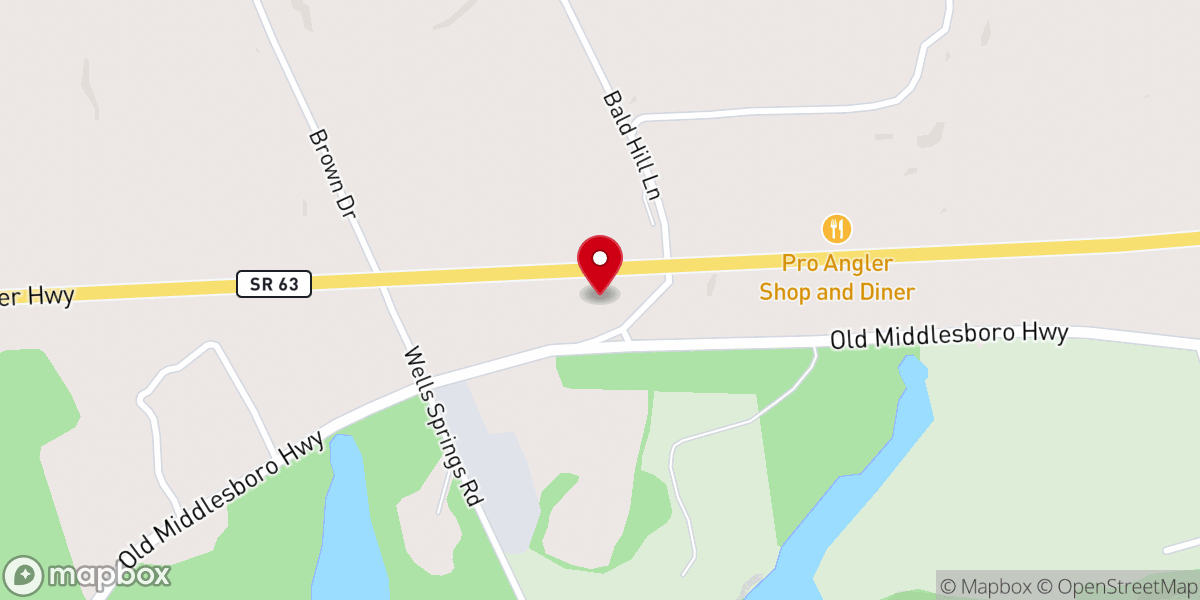 Map showing location of Well Springs United Methodist Church