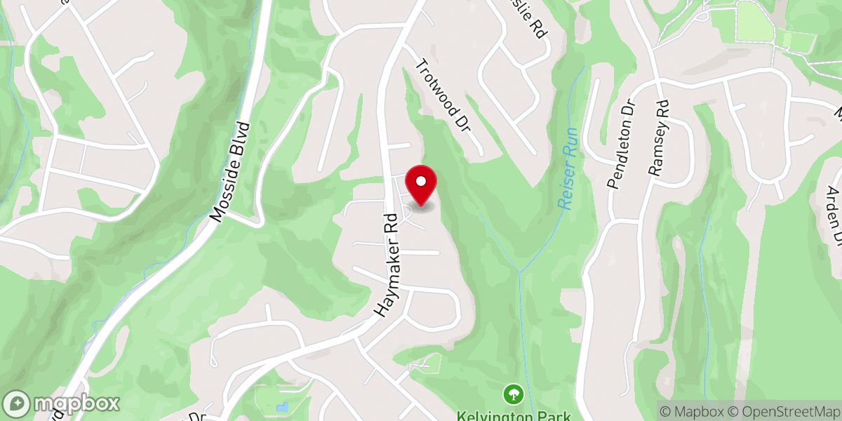Map showing location of St. Nicholas Serbian Orthodox Church