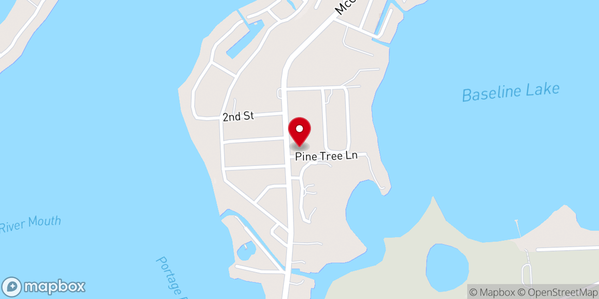 Map showing location of Galilean Baptist Church