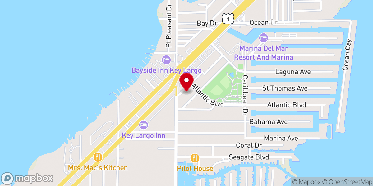 Map showing location of Ministerio Unidos En Amor Key Largo - Tavernier