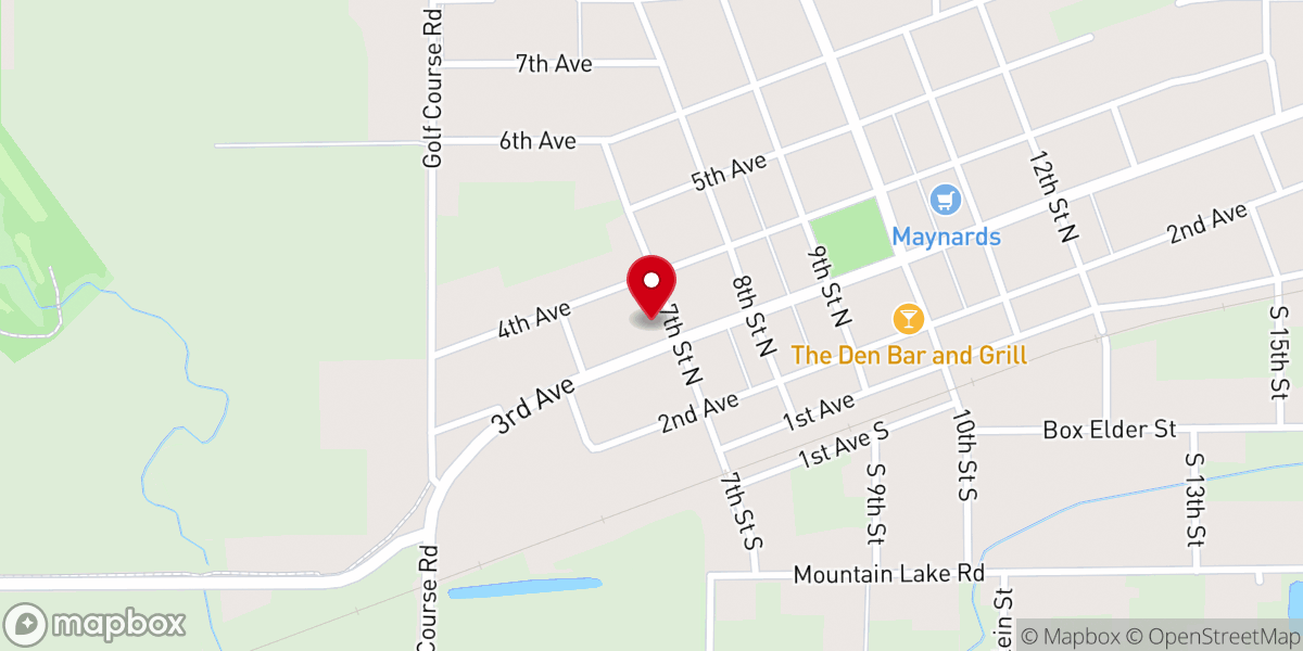 Map showing location of First Mennonite Church