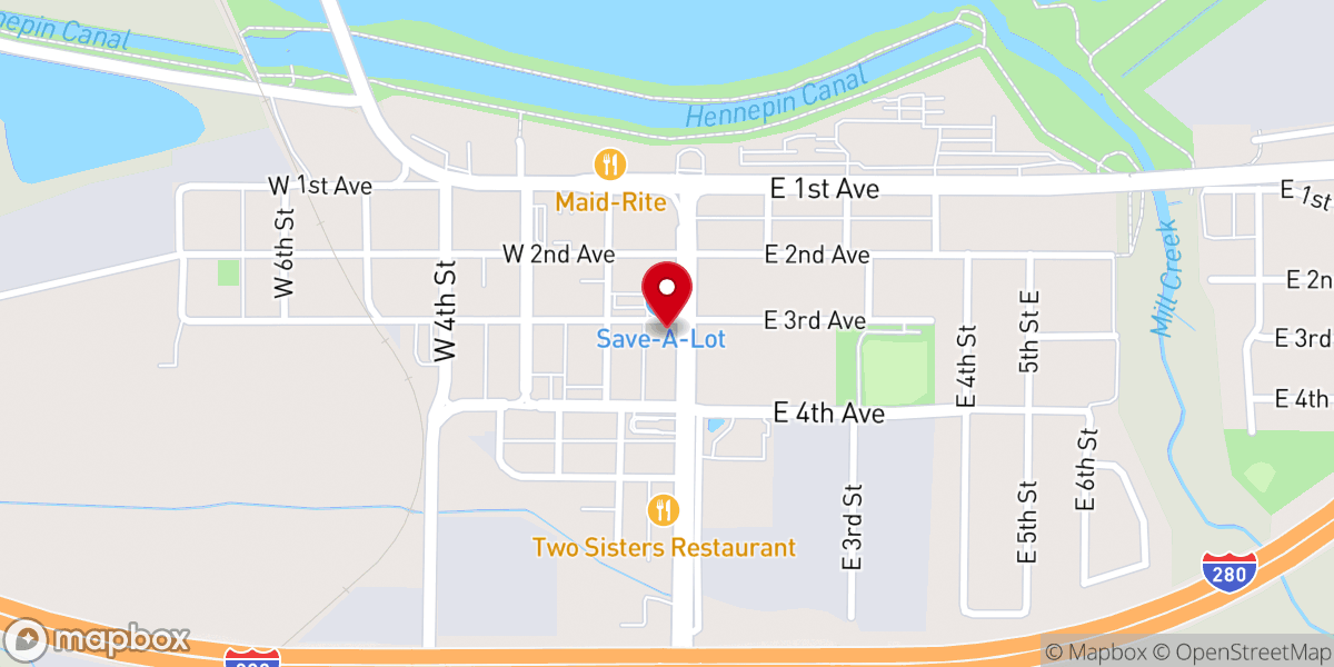 Map showing location of Saint Ambrose Catholic Church