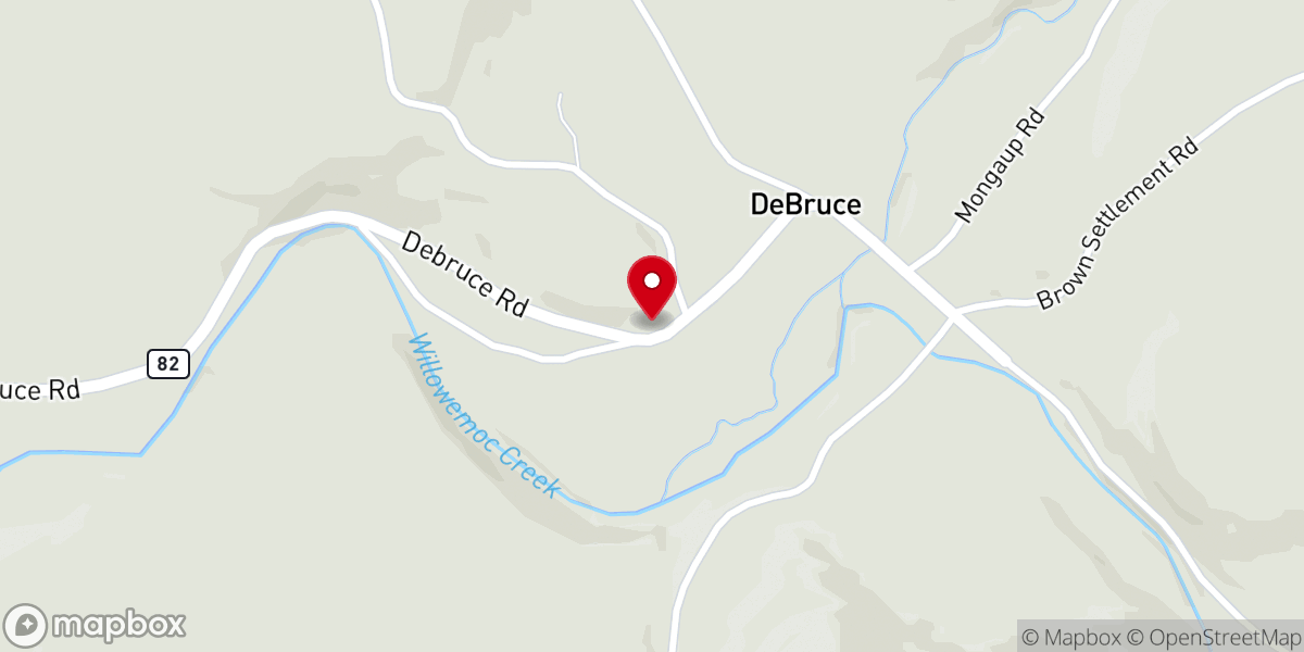 Map showing location of Sacred Heart Chapel