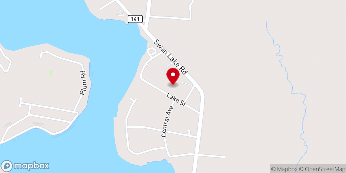 Map showing location of Congregation Beth Sinai