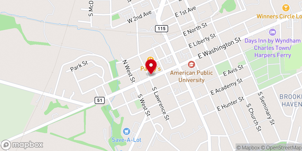 Map showing location of Jefferson County Community Ministries