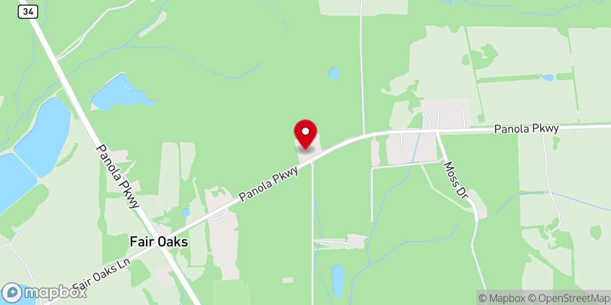 Map showing location of Zion Valley Baptist Church