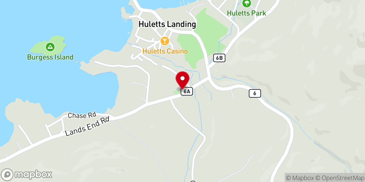 Map showing location of Chapel of the Assumption