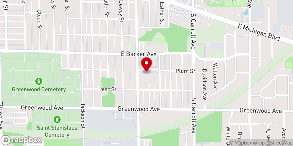 Map showing location of Queen of All Saints Church