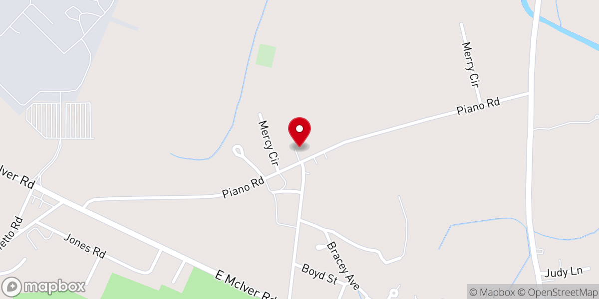 Map showing location of Palmetto Missionary Baptist Church