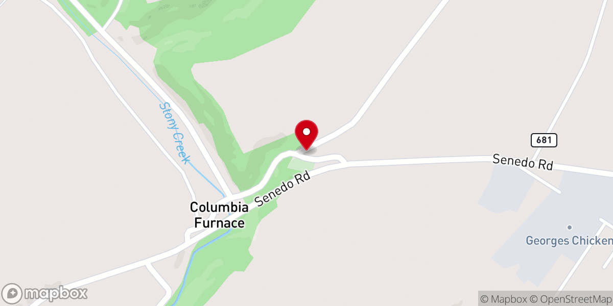 Map showing location of Union Church