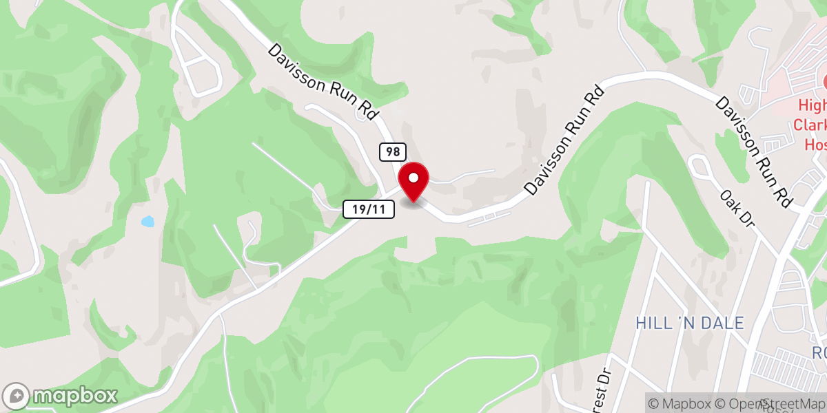 Map showing location of Westside Church of Christ