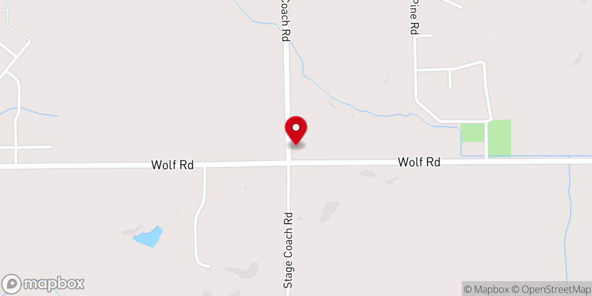Map showing location of Faith Baptist Church