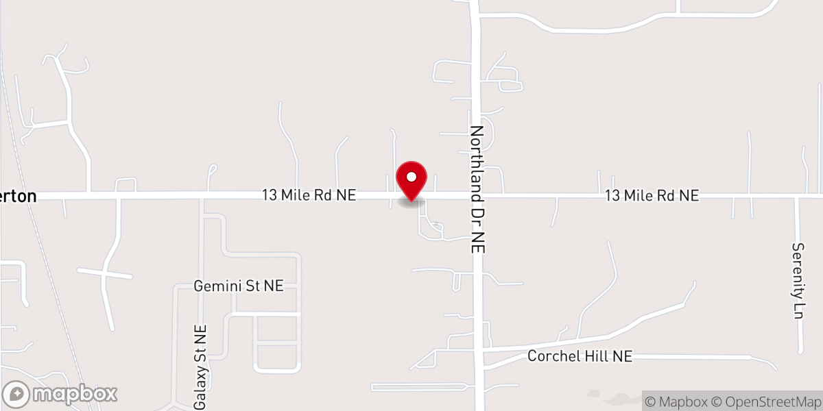 Map showing location of Grace Evangelical Free Church
