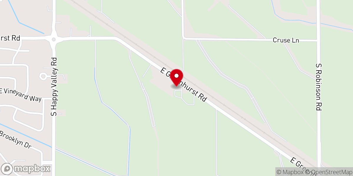 Map showing location of Greenhurst Bible Church