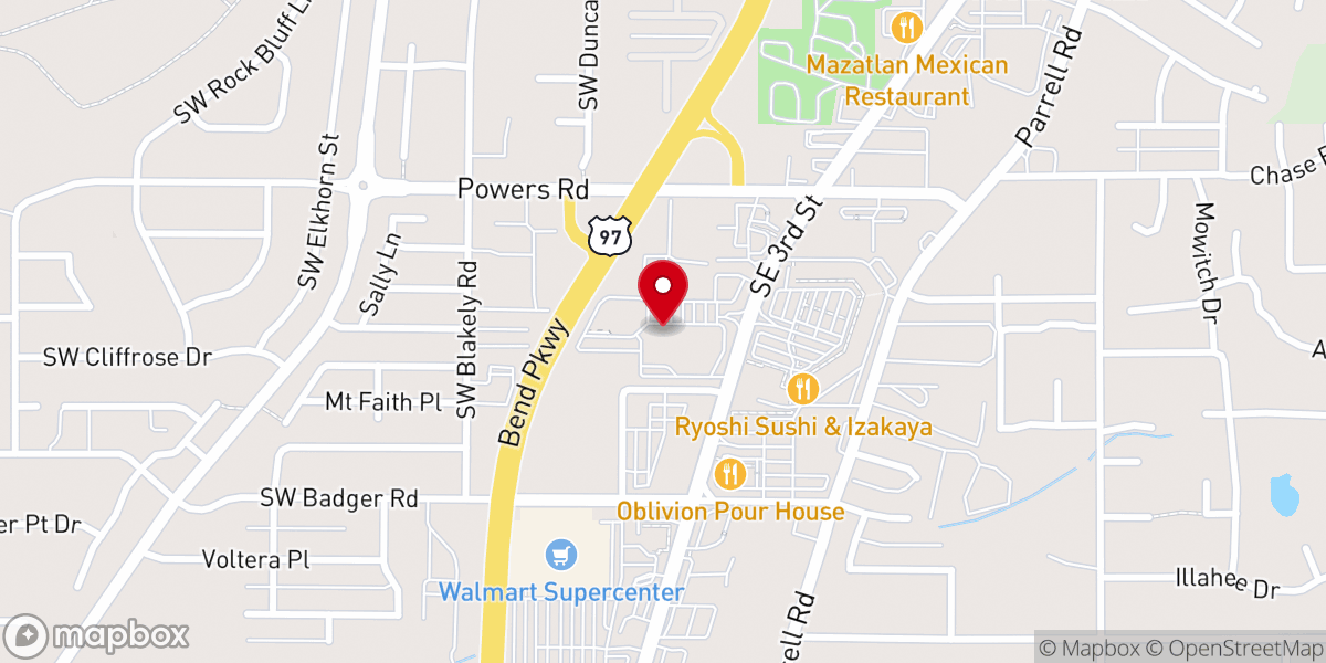 Map showing location of Journey Church