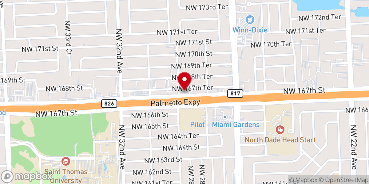 Map showing location of Mishkan T'Hillah Worship Center