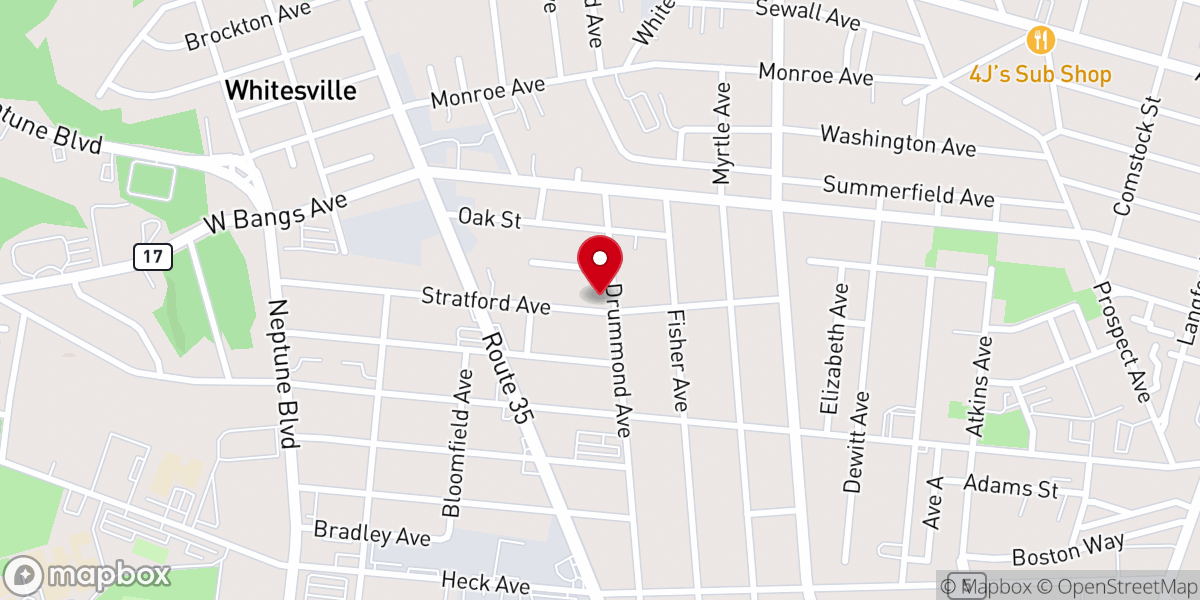 Map showing location of Greater Emanuel Temple FOOD PANTRY