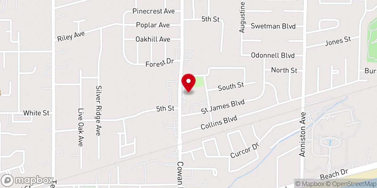 Map showing location of Saint James Catholic Church