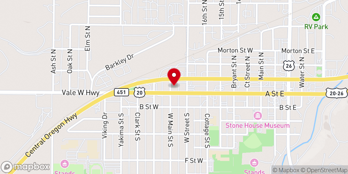 Map showing location of Saint Patrick's Catholic Church