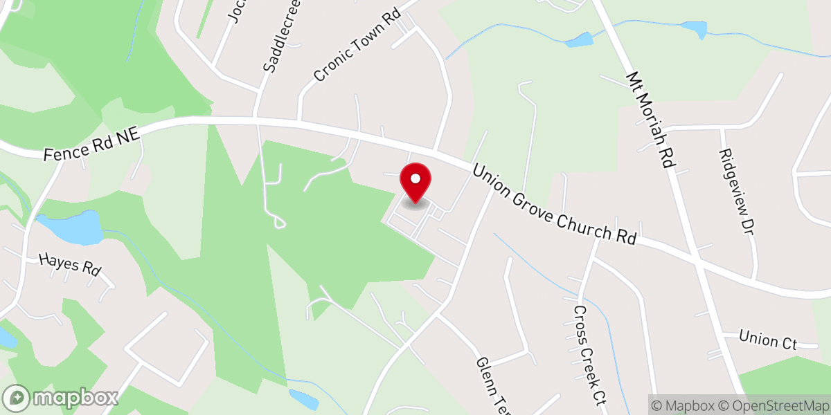 Map showing location of Hmong New Hope Alliance Church