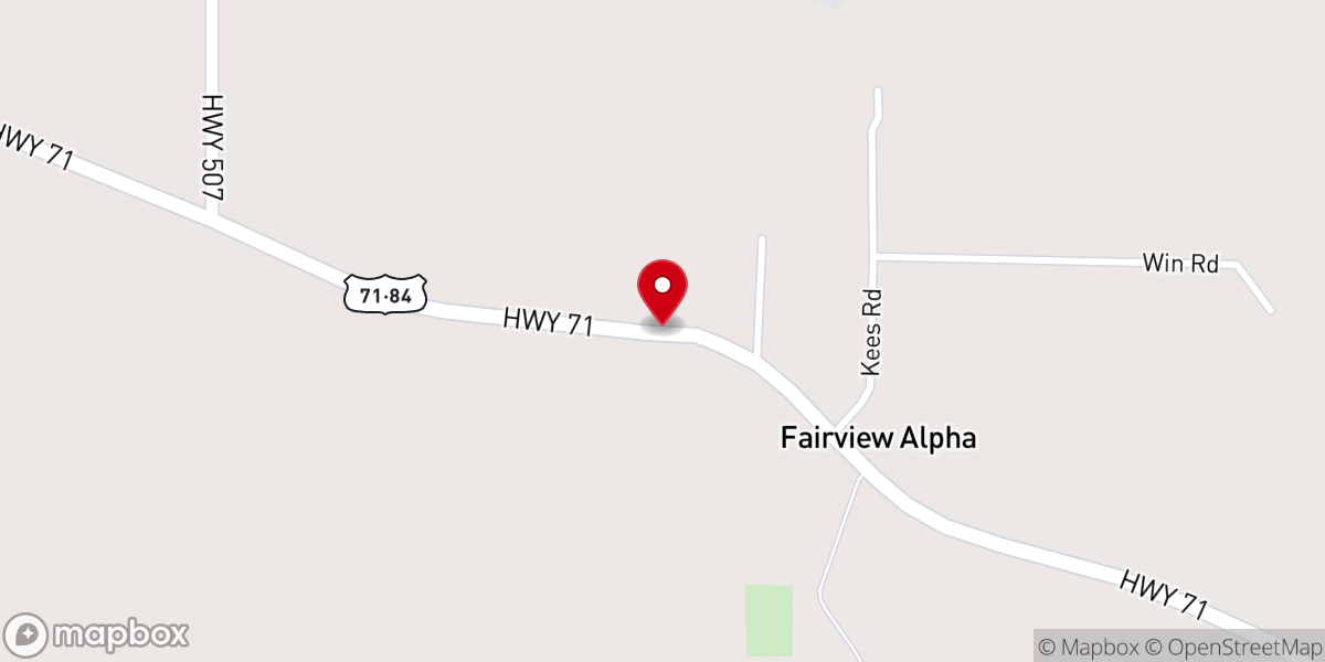 Map showing location of Zion Baptist Parsonage