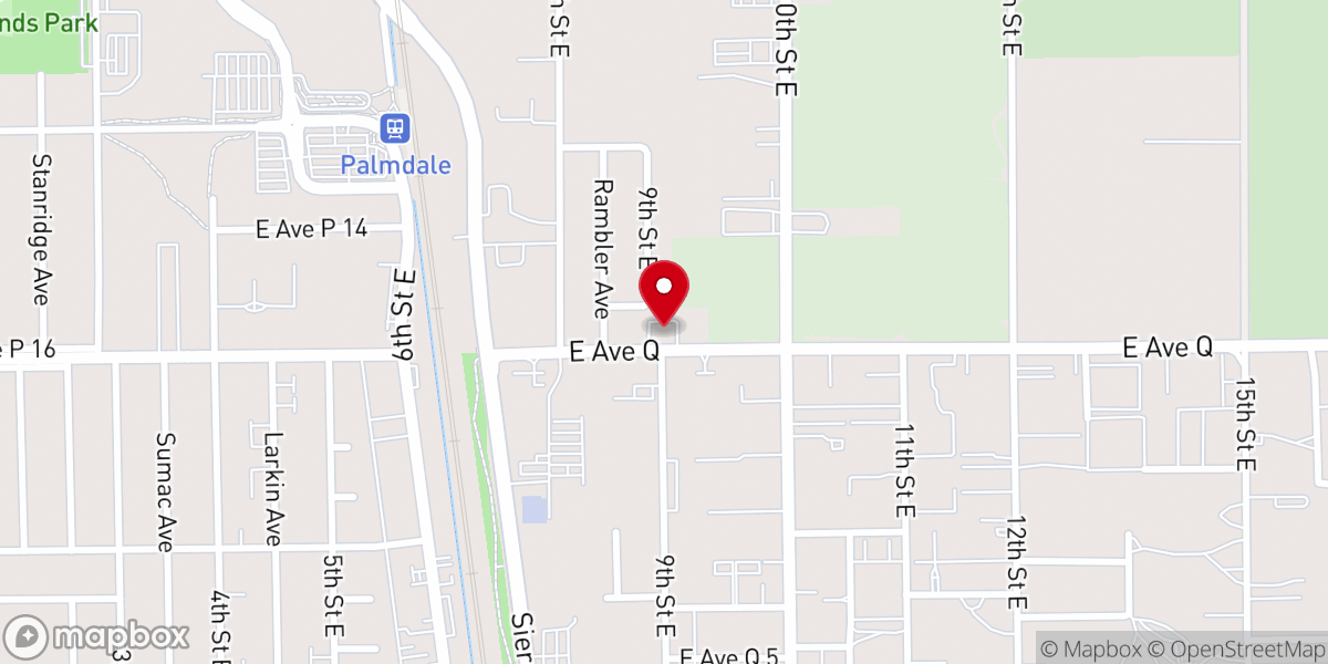 Map showing location of True Vine Gospel Church