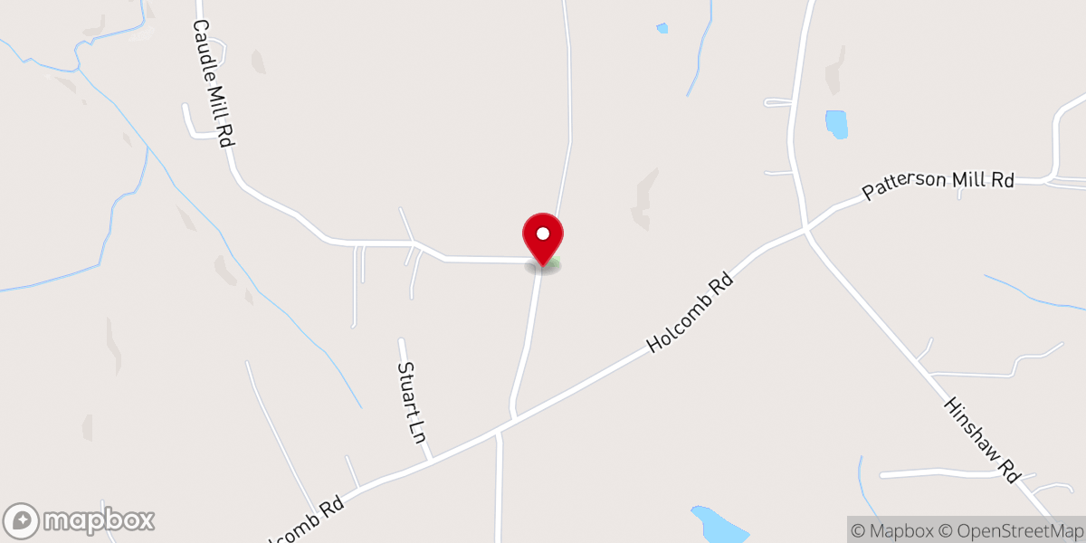 Map showing location of New Bethel Pentecostal Holiness Church