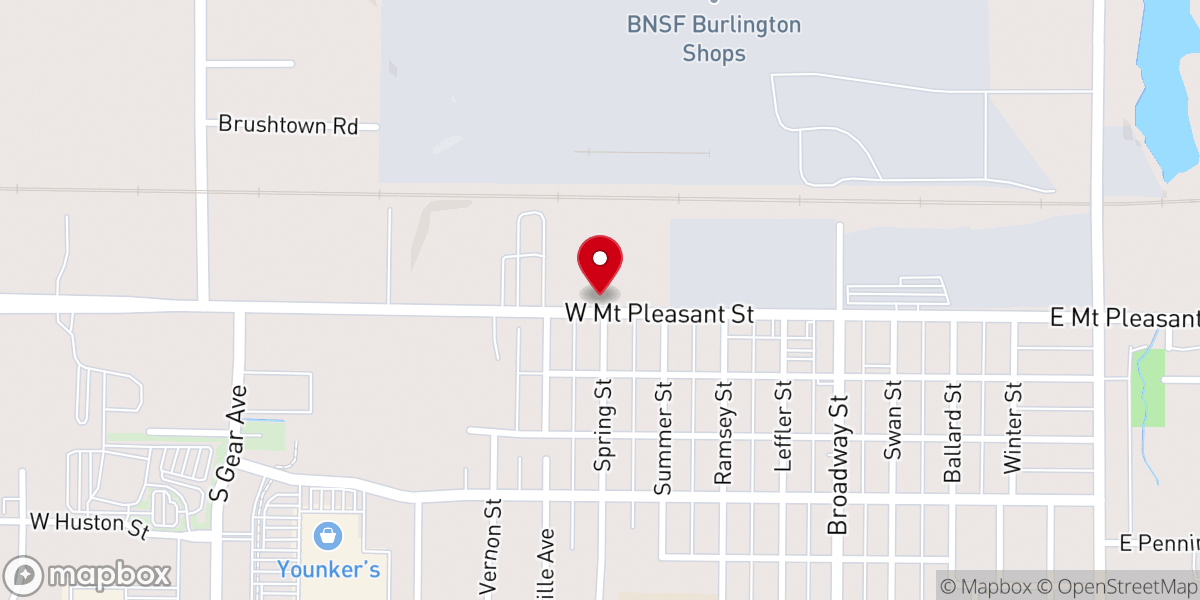 Map showing location of Saints Mary and Patrick's Catholic Church