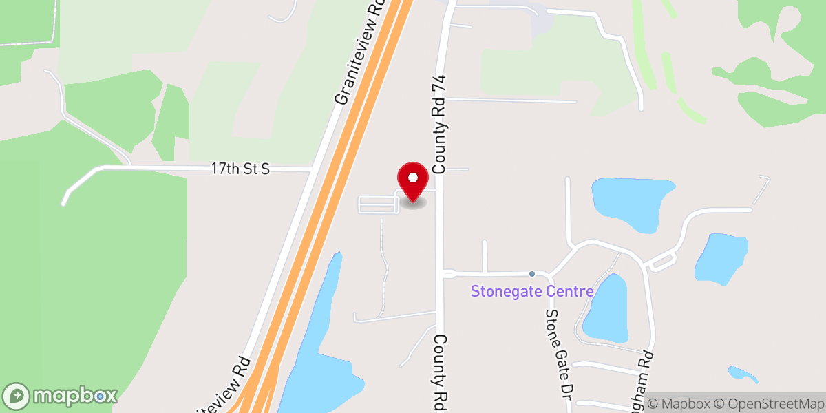 Map showing location of Jubilee Worship Center