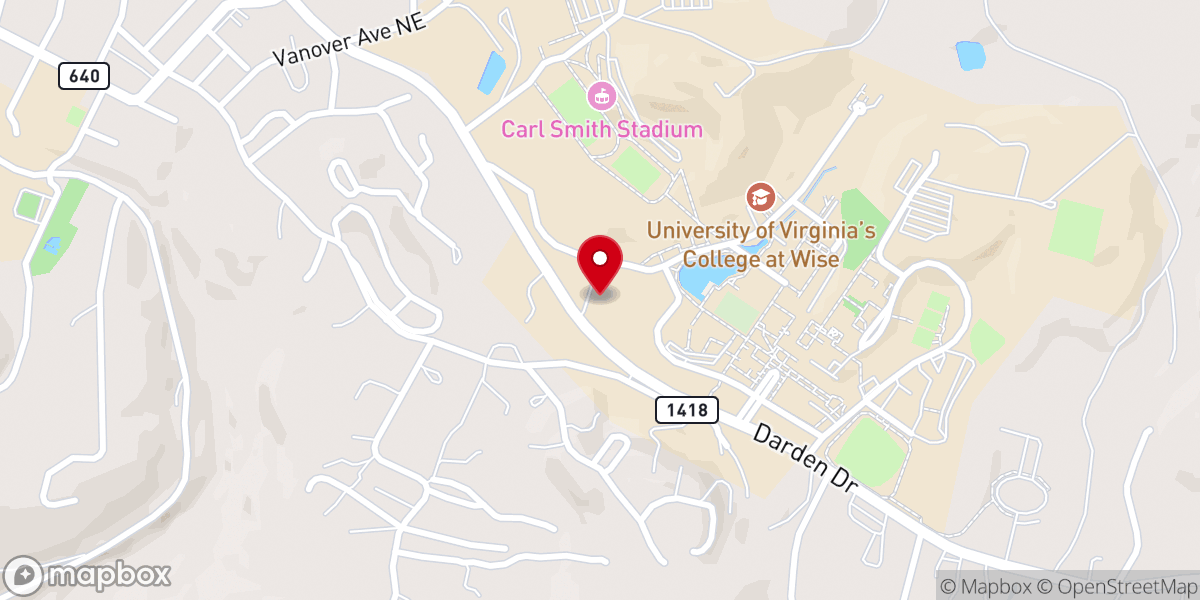 Map showing location of Wise Baptist Association