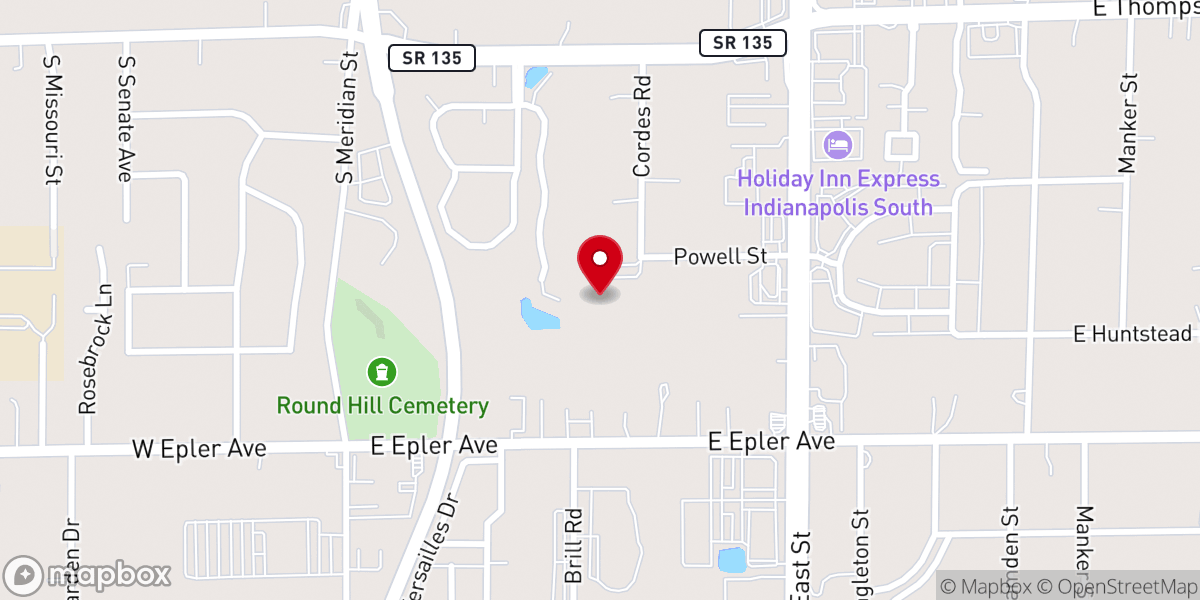 Map showing location of Church of God United Assembly