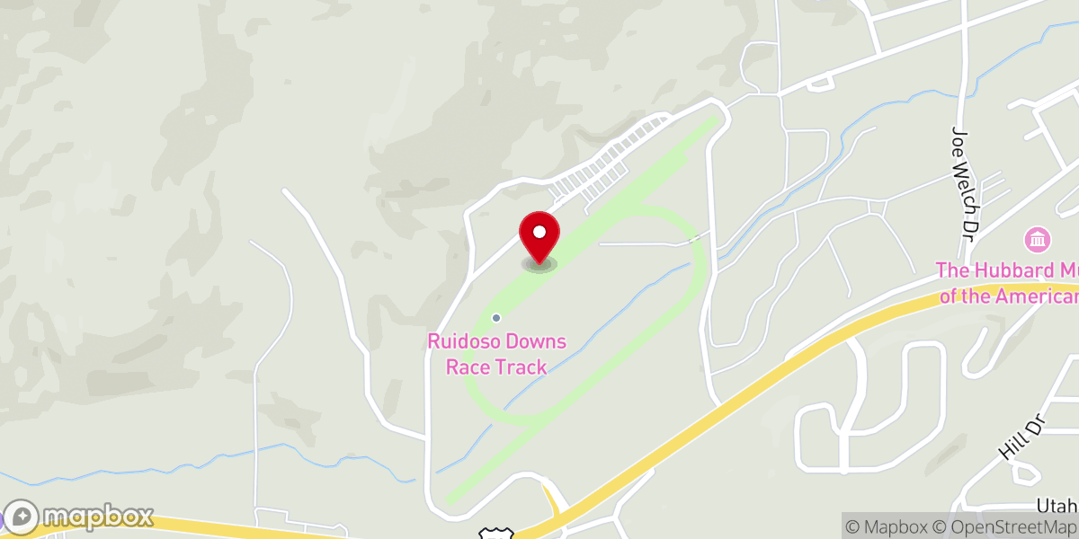 Map showing location of Ruidoso Downs Race Track & Casino