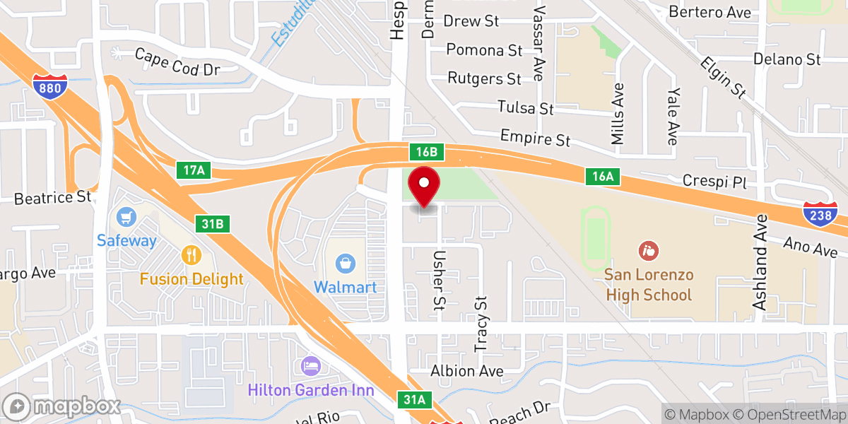 Map showing location of First Southern Baptist Church