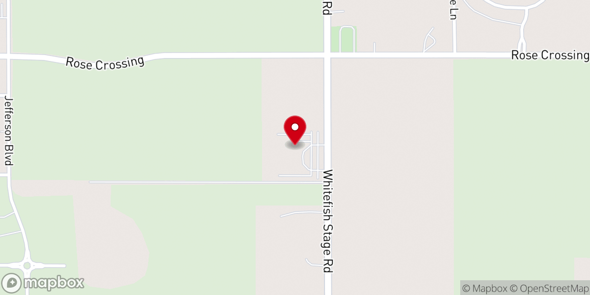 Map showing location of Easthaven Baptist Church