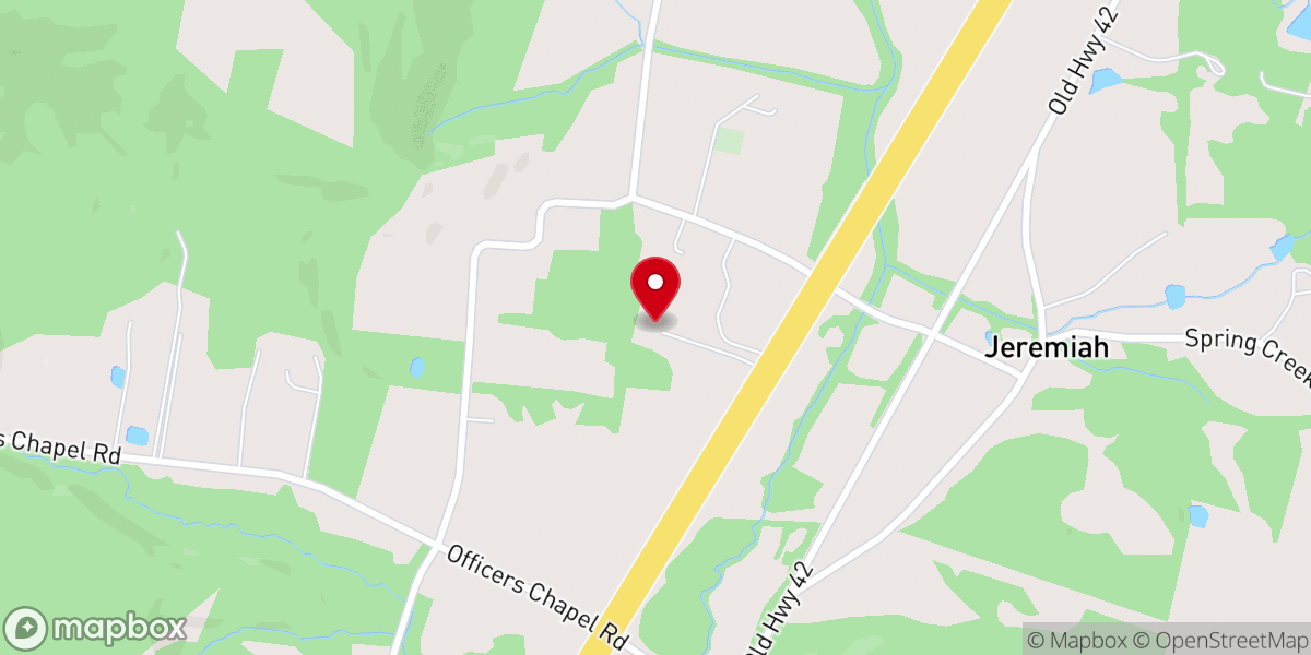Map showing location of One Eleven Fellowship Church