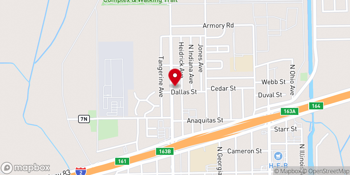 Map showing location of Temple El Buen Pastor CLADIC