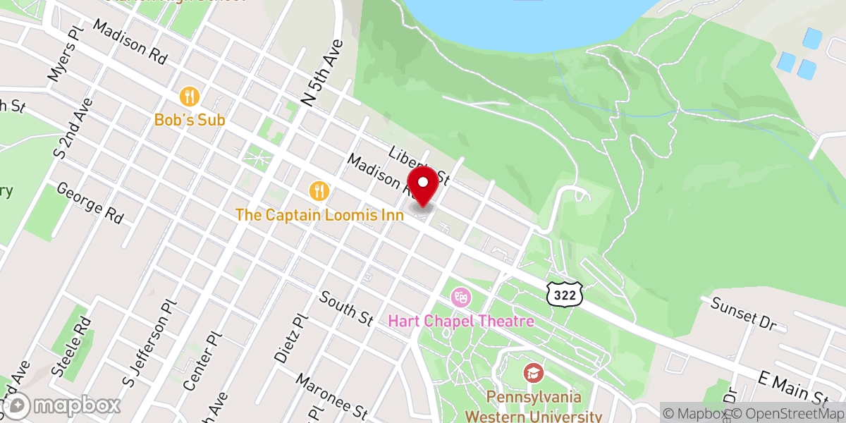 Map showing location of Immaculate Conception Catholic Parish