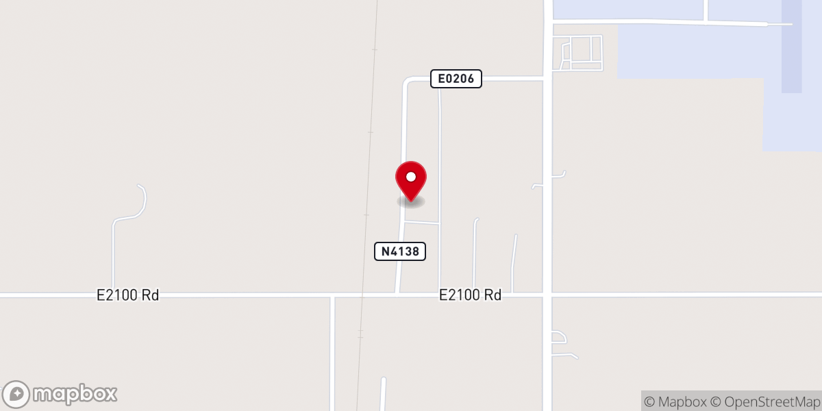 Map showing location of Mount Olive Church
