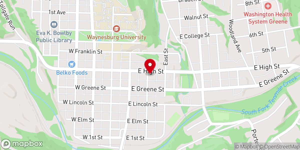Map showing location of Saint Ann Catholic Church - St. Matthias Parish