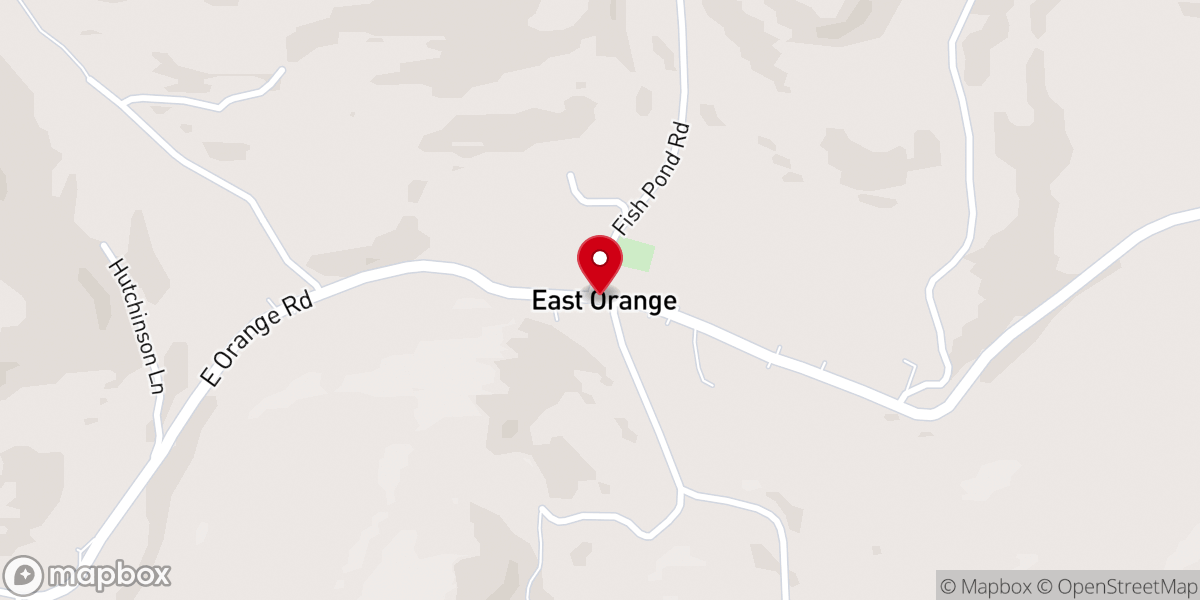 Map showing location of East Orange Union Church