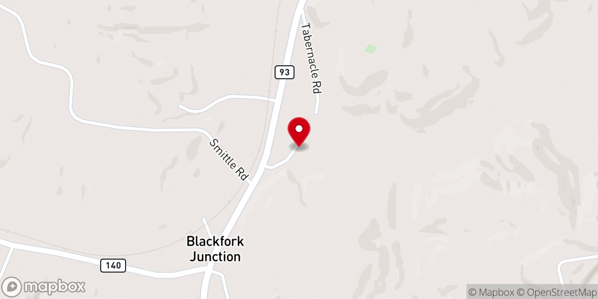 Map showing location of Old Country Tabernacle
