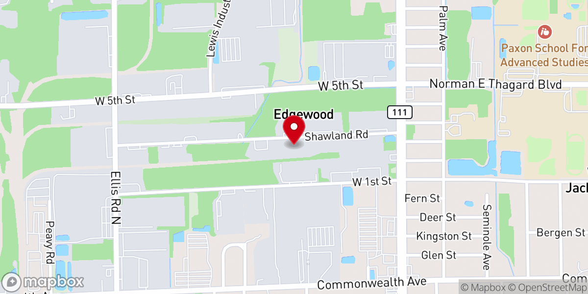 Map showing location of One Lord One Faith One Baptism Outreach Ministry Inc