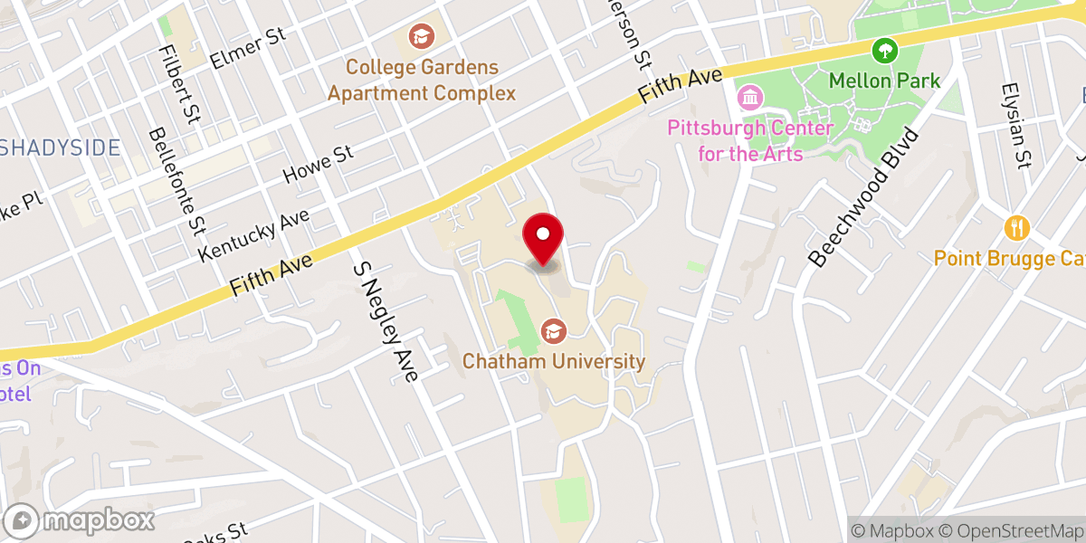 Map showing location of Campbell Memorial Chapel