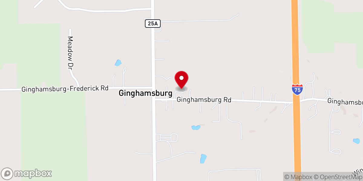 Map showing location of Christian Chapel