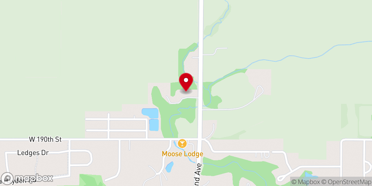 Map showing location of Ames Korean United Methodist Church